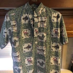 Reyn Spooner Limited Issue Mele Kalikimaka Christmas Shirt, XXL Green/White/Red